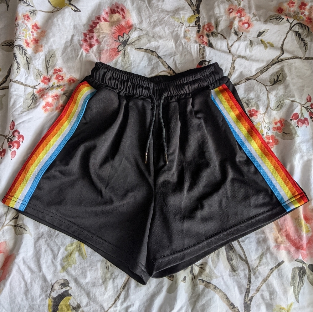 Rainbow Stripe Shorts
